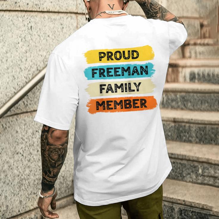 Freeman Retro Freeman Nachname Freeman Raglan T-Shirt mit Rückendruck Geschenke für Ihn