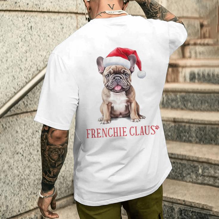 Frenchie Claus French Bulldog Christmas T-Shirt mit Rückendruck Geschenke für Ihn