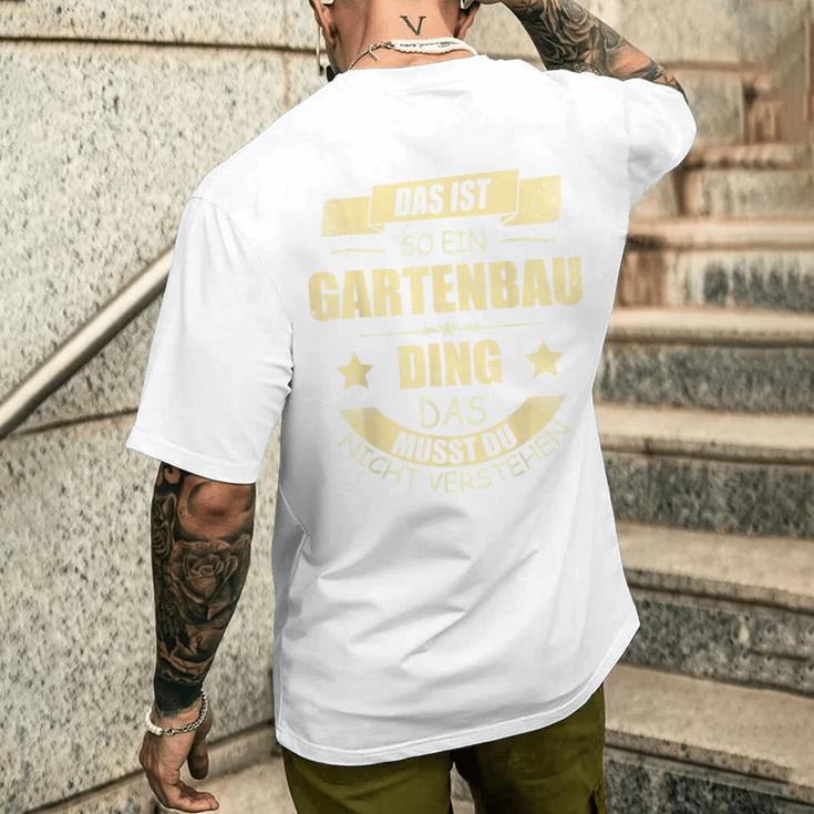 Gardener Gardening Landscape Gardener T-Shirt mit Rückendruck Geschenke für Ihn