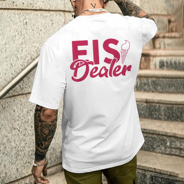 Ice Cream Dealer For Ice Cream Seller And Ice Cream Seller T-Shirt mit Rückendruck Geschenke für Ihn