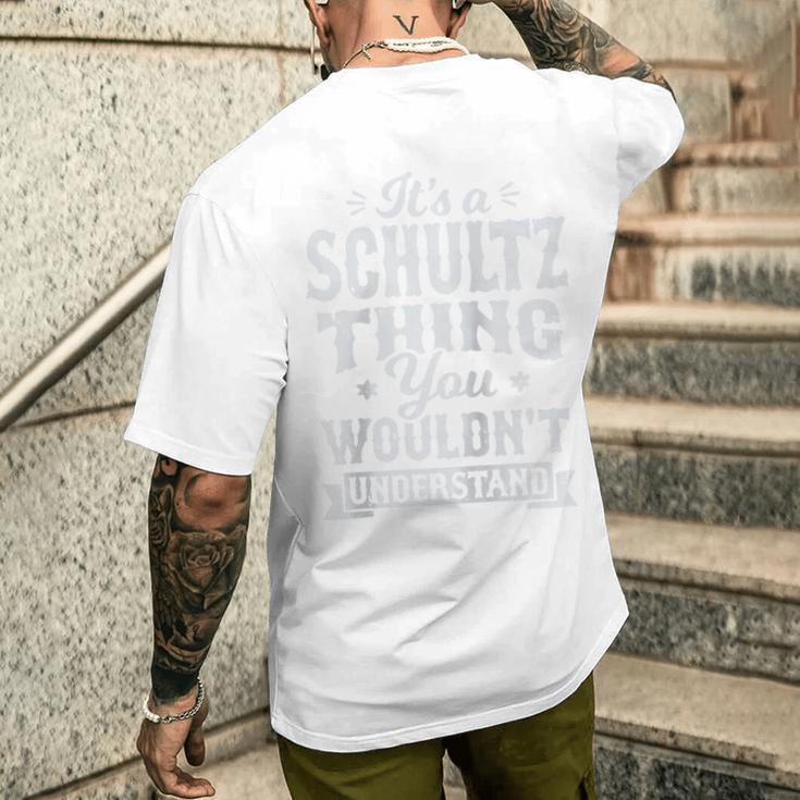 It's A Schultz Thing You Wouldnt Understand Nachname Nachname Raglan T-Shirt mit Rückendruck Geschenke für Ihn