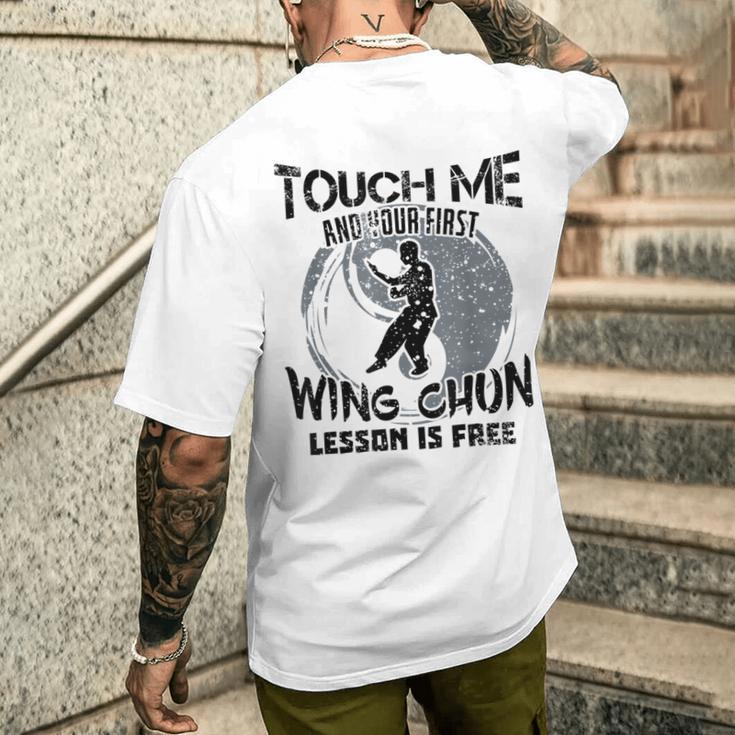 Martial Arts Kung Fu Martial Arts For Wing Chun T-Shirt mit Rückendruck Geschenke für Ihn