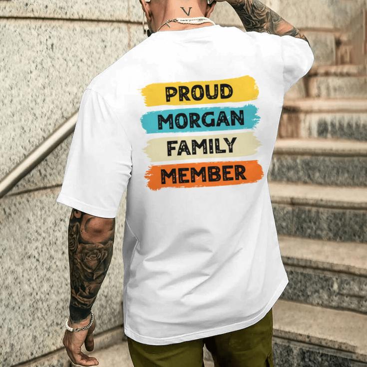 Morgan Retro Morgan Nachname Morgan T-Shirt mit Rückendruck Geschenke für Ihn