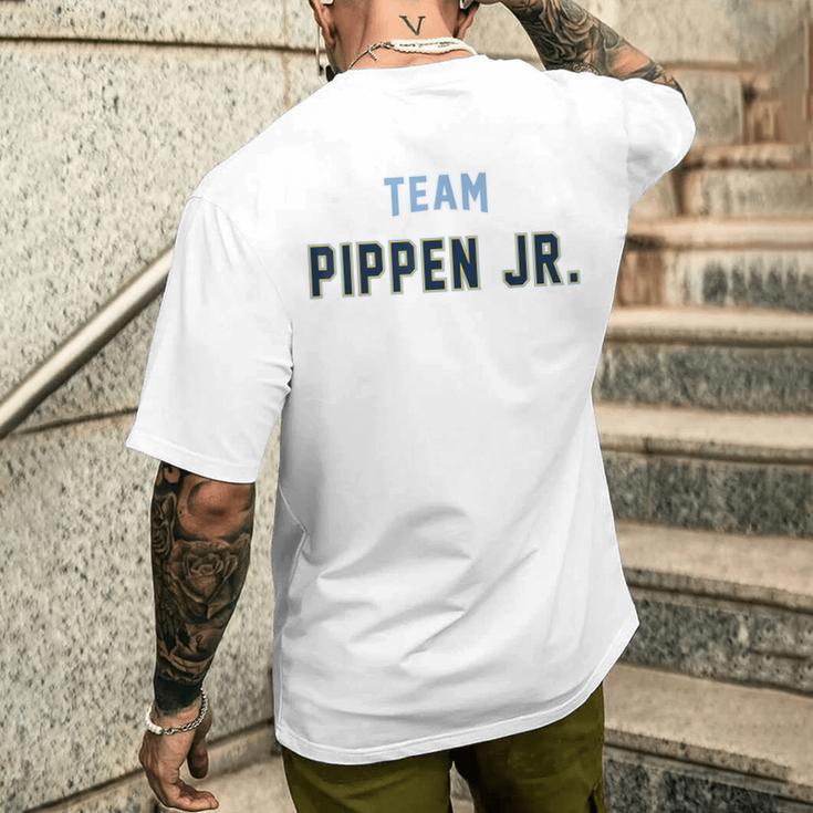 Team Pippen Jr Last Name Proud Family Last Name Familia Blue T-Shirt mit Rückendruck Geschenke für Ihn