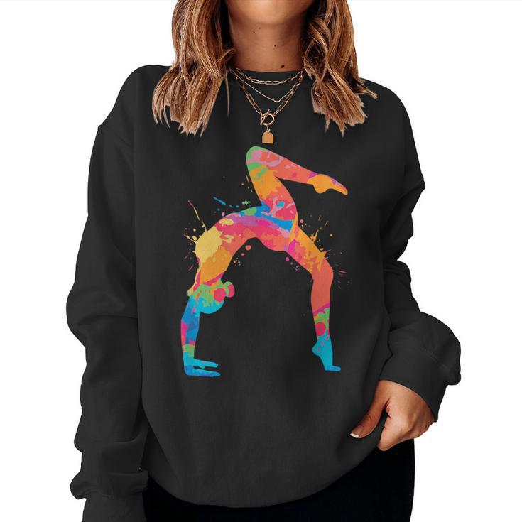 Gymnastics Handstand Girl's Women's Children's Gymnastics Sweatshirt Frauen