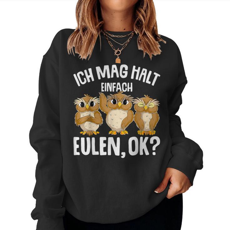 Ich Mag Halt Owls Children's Girls' S Sweatshirt Frauen