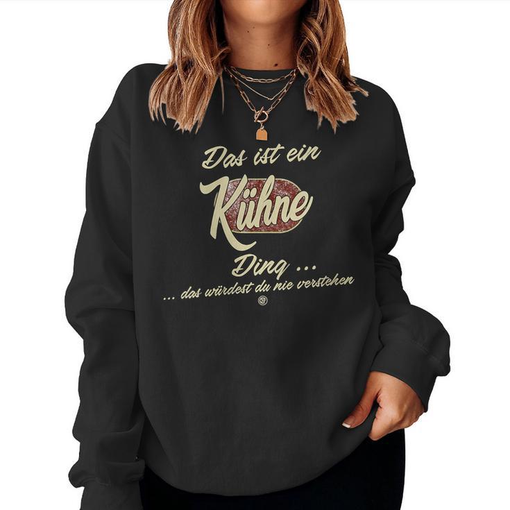 Women's With-Neck Das Ist Ein Kühne Ding Family Bold Sweatshirt Frauen