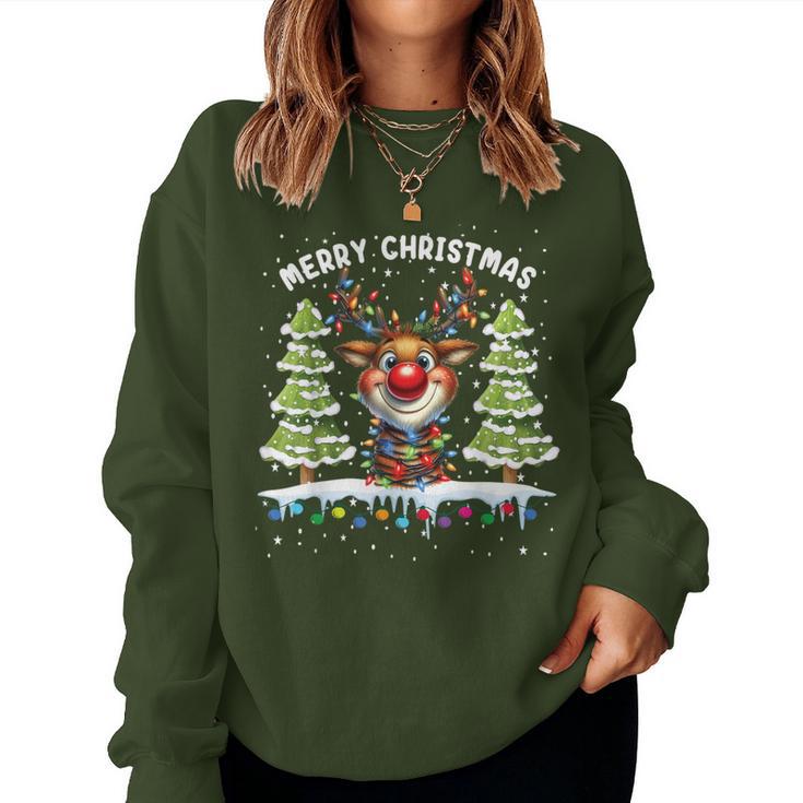 Christmas Women's Idea Santa Claus Sweatshirt Frauen