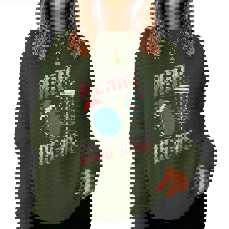 Disc Golf Christmas Disc Golf Xmas Golfer Women Sweatshirt