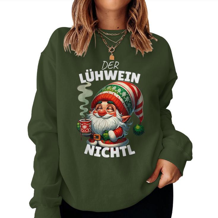 Mulled Wine Gnome Christmas Elf Lühwein Nichtl Sweatshirt Frauen