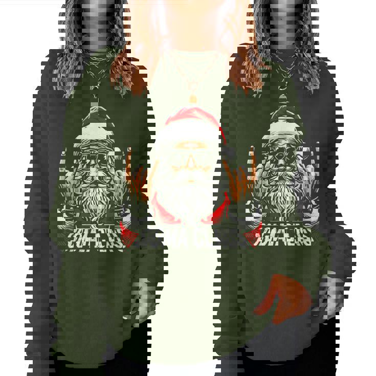 Sigma Claus Christmas Rizz Santa Rizzmas N Boy Girl Women Sweatshirt