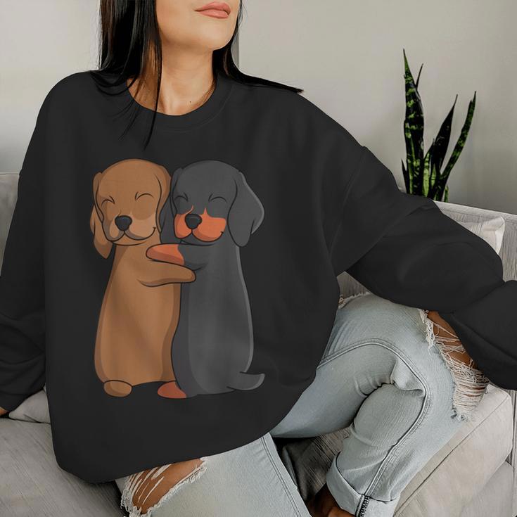 Dachshund Dachshund Teckel Women's Sweatshirt Frauen Geschenke für Sie