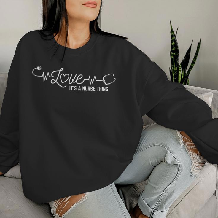 Damen Liebe Es Ist Eine Krankenschwester Ding Mode Sweatshirt Frauen Geschenke für Sie