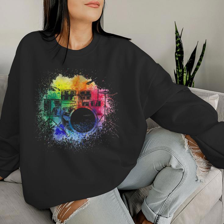 Drums For And Women Sweatshirt Frauen Geschenke für Sie