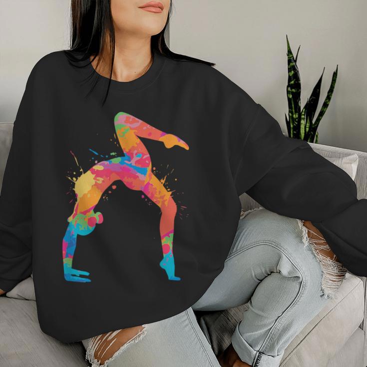 Gymnastics Handstand Girl's Women's Children's Gymnastics Sweatshirt Frauen Geschenke für Sie