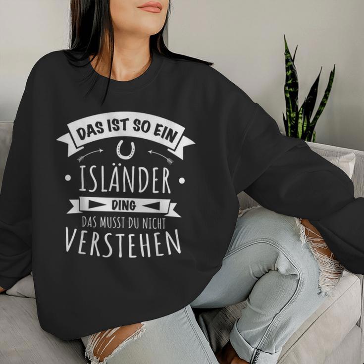 Isi Horse Breed Das Ist So Ein Islander Ding Sweatshirt Frauen Geschenke für Sie