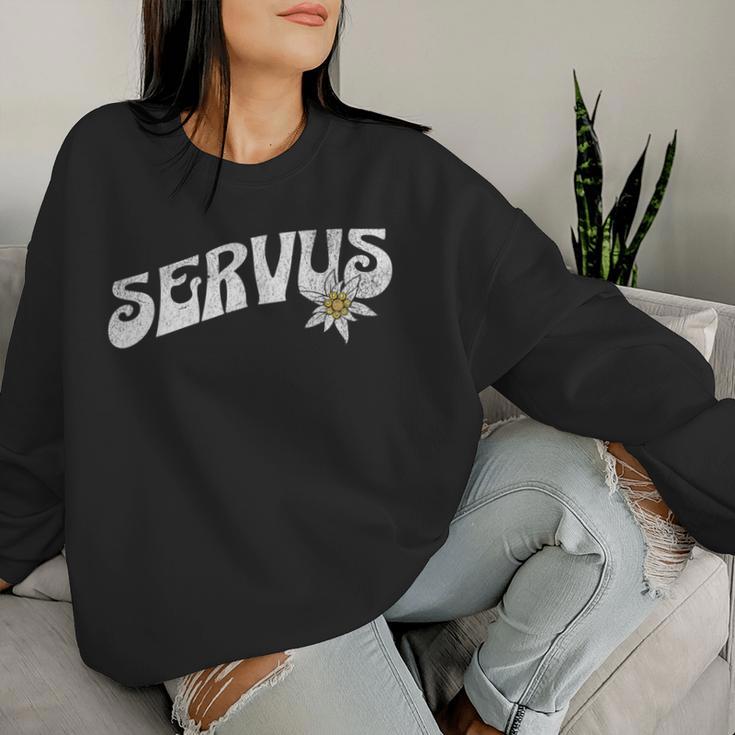 Servus Trachten Women's And Bayern Suitable Oktoberfest Sweatshirt Frauen Geschenke für Sie