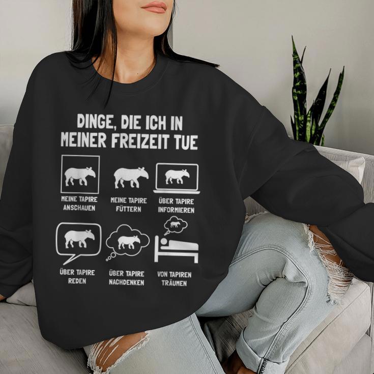 Tapir Tapirsafari Flat Landtapir Bergtapir Kabomanitapir Sweatshirt Frauen Geschenke für Sie