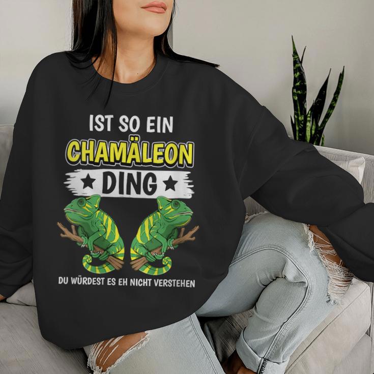 Women's Chameleons Sachen Ist Such A Chameleon Ding Chameleon Sweatshirt Frauen Geschenke für Sie