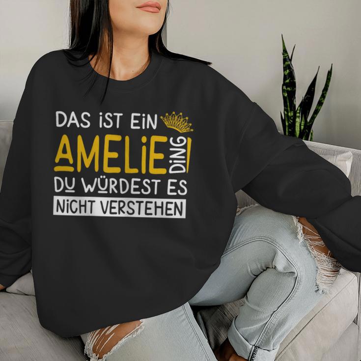 Women's First Name Amelie Name Day Saying Das Ist Ein Marion Ding Sweatshirt Frauen Geschenke für Sie