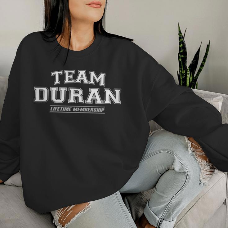 Women's Team Duran Proud Family Name Last Name With-Neck S Sweatshirt Frauen Geschenke für Sie