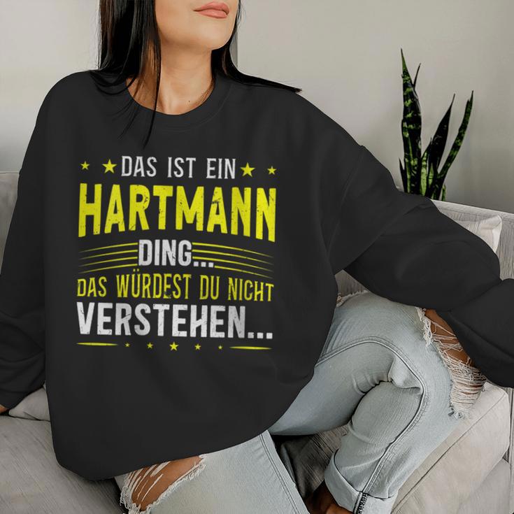 Women's With-Neck Das Ist Ein Hartmann Ding Sweatshirt Frauen Geschenke für Sie