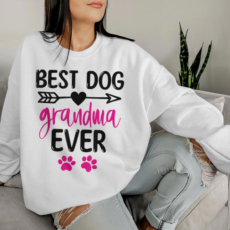 Best Dog Grandma Ever Cute Dogs Owners For Grandmas Sweatshirt Frauen Geschenke für Sie