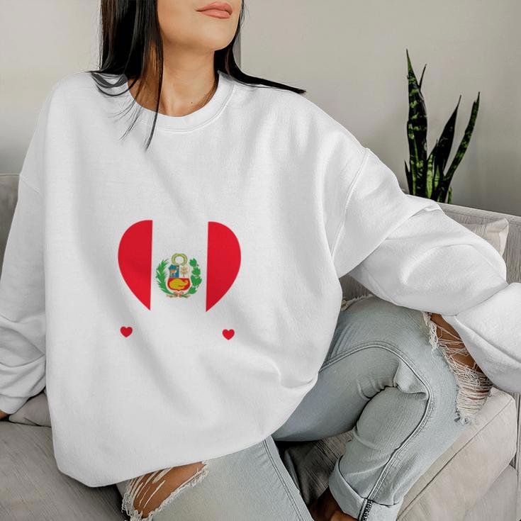 My Girlfriend Is Peruvian Girlfriend Peru Flag Sweatshirt Frauen Geschenke für Sie