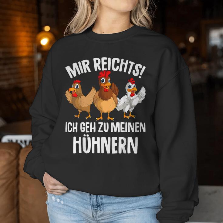 Mir Reichts Ich Geh Zu Mein Hühnern Farmer Chicken Sweatshirt Frauen Lustige Geschenke