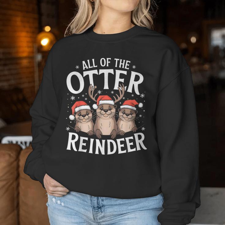 All Otter Reindeer Sea Animal Lovers Boys Girls Sweatshirt Frauen Lustige Geschenke