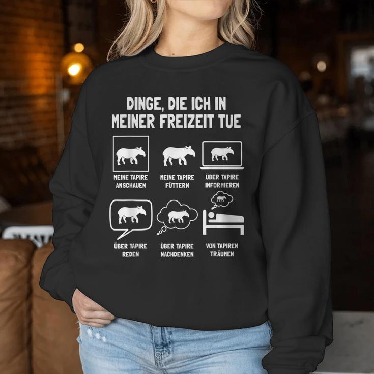 Tapir Tapirsafari Flat Landtapir Bergtapir Kabomanitapir Sweatshirt Frauen Lustige Geschenke