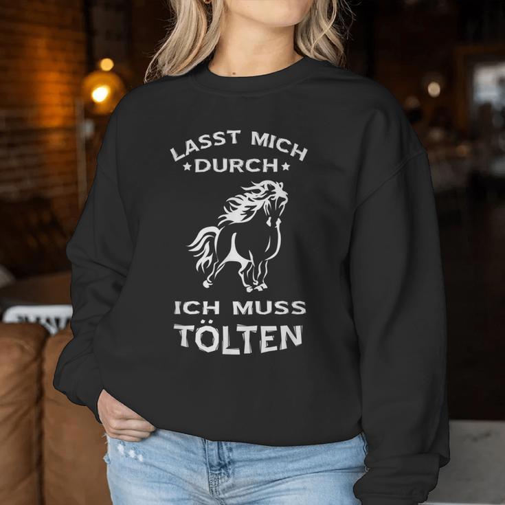 Tölten Iceland Horse Riding Slogan Sweatshirt Frauen Lustige Geschenke