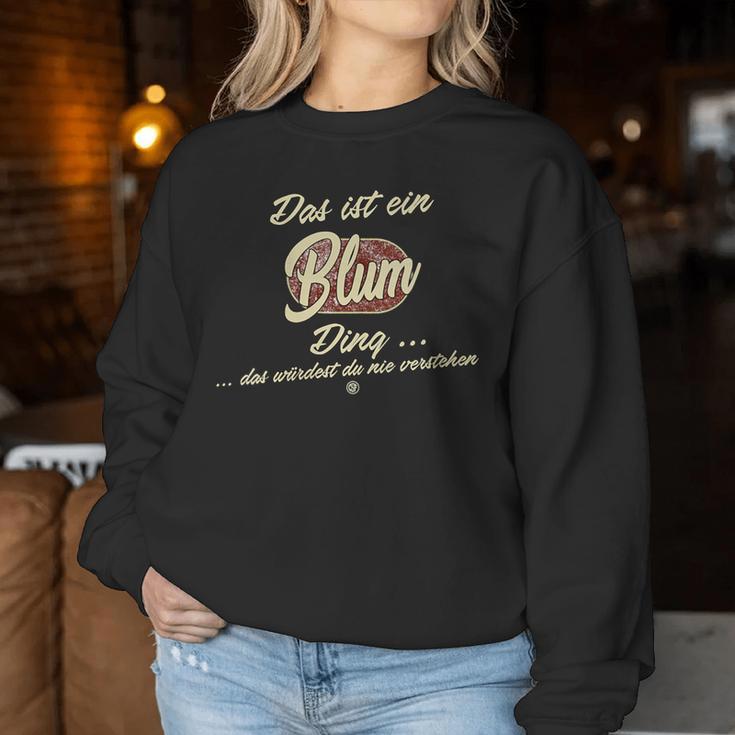 Women's With-Neck Das Ist Ein Blum Ding Family Sweatshirt Frauen Lustige Geschenke