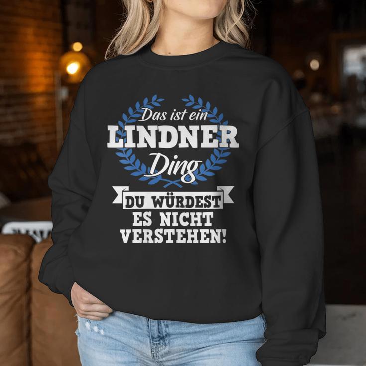 Women's With-Neck Das Ist Ein Lindner Ding Du Würdest Es Nichterstehen Sweatshirt Frauen Lustige Geschenke