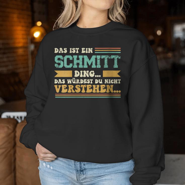 Women's With-Neck Das Ist Ein Schmitt Ding Sweatshirt Frauen Lustige Geschenke