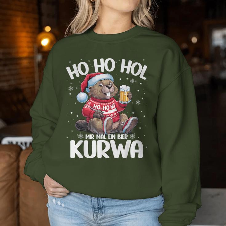 Bòbr Kurwa Christmas Jumper Polish Beer Bober Xmas Kurwa Red Sweatshirt Frauen Lustige Geschenke