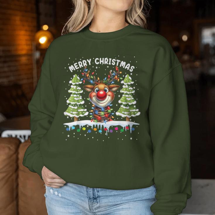 Christmas Women's Idea Santa Claus Sweatshirt Frauen Lustige Geschenke