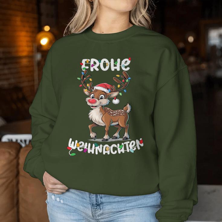 Christmas Women's Reindeer Merry Christmas Xmas Sweatshirt Frauen Lustige Geschenke