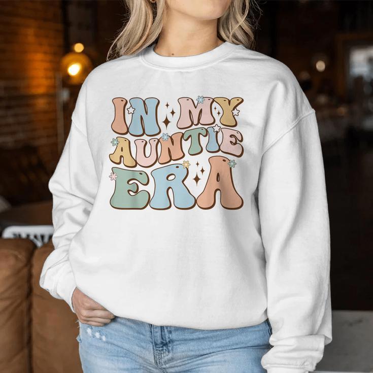 In My Auntie Era Retro Aunt Groovy Cool Tante To Be Best Aunt Sweatshirt Frauen Lustige Geschenke