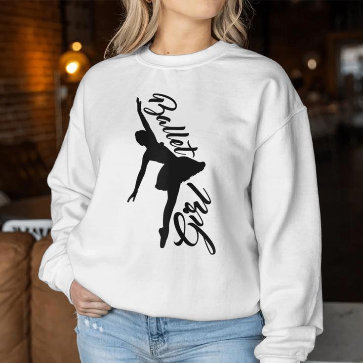 Ballet Dancer Ballerina Ballet Girls' Sweatshirt Frauen Lustige Geschenke