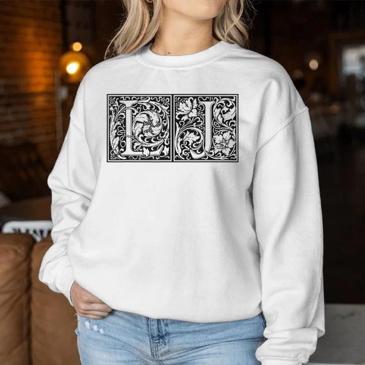 Lj Initialen L J Name Nachname Onomastics Onomatology Sweatshirt Frauen Lustige Geschenke