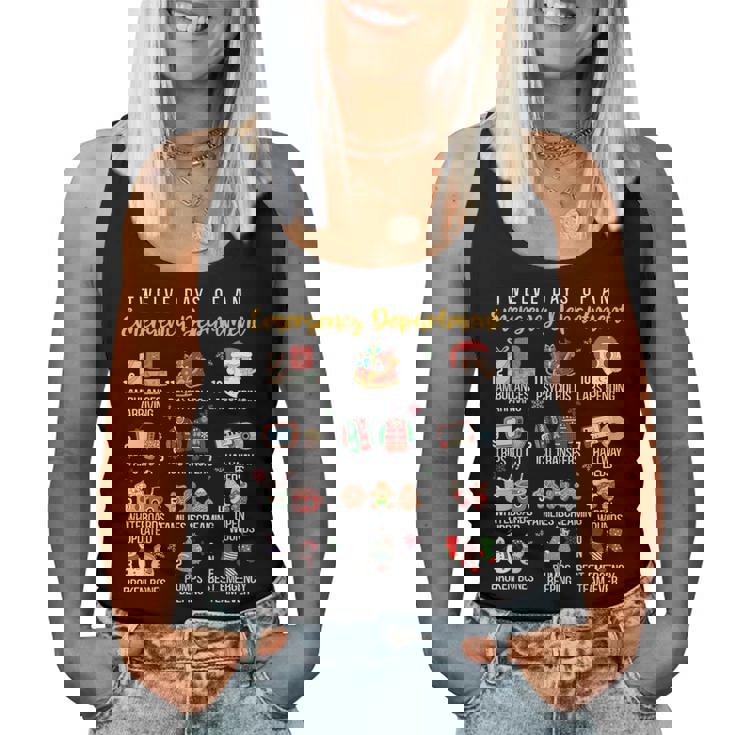 12 Days Of An Emergency Department Er Nurse Christmas Women Tank Top