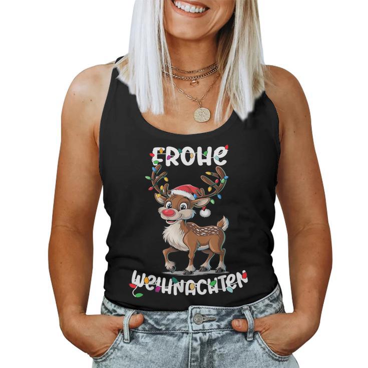 Christmas Women's Reindeer Merry Christmas Xmas Tank Top Frauen