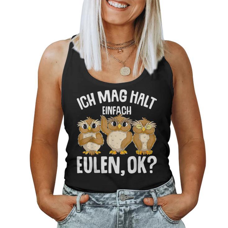 Ich Mag Halt Owls Children's Girls' S Tank Top Frauen