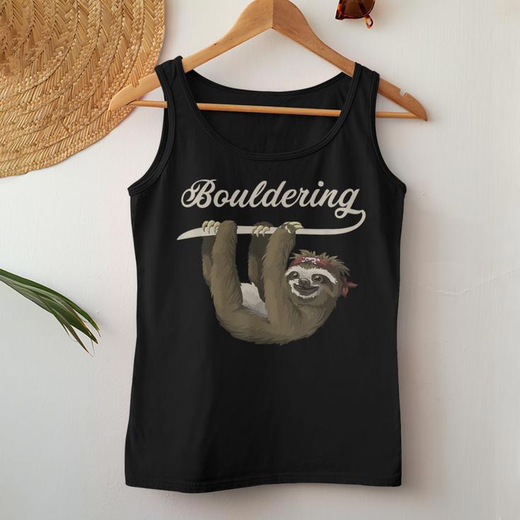 Boulder Sloth Climbing Bouldering Tank Top Frauen Lustige Geschenke