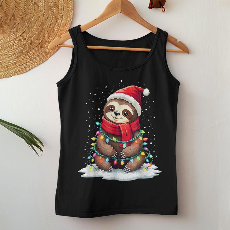 Christmas Children Sloth Xmas Family Tank Top Frauen Lustige Geschenke