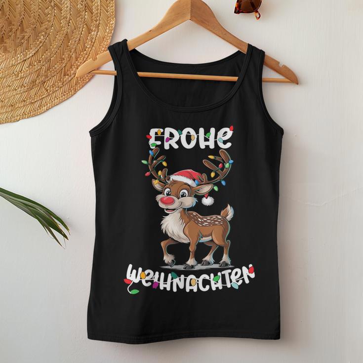 Christmas Women's Reindeer Merry Christmas Xmas Tank Top Frauen Lustige Geschenke