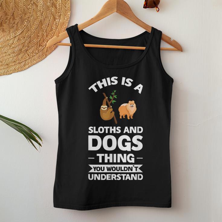 Dies Ist Ein Faultier- Und Hunde-Ding-Sloths Tank Top Frauen Lustige Geschenke