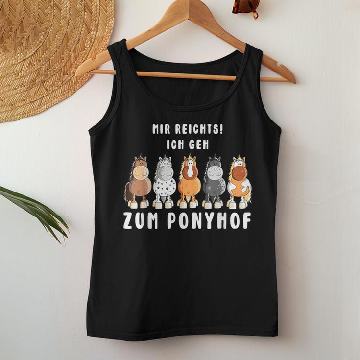 Mir Reichts Ich Geh Zum Ponyhof Horses Tank Top Frauen Lustige Geschenke