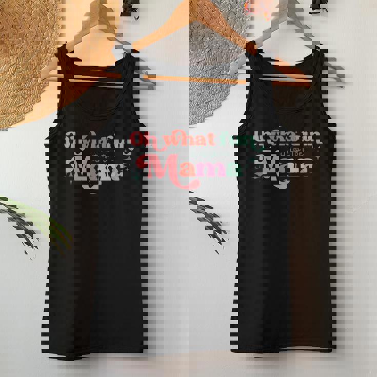 Oh What Fun It Is To Be Mama Christmas Family Matching Xmas Women Tank Top Personalized Gifts